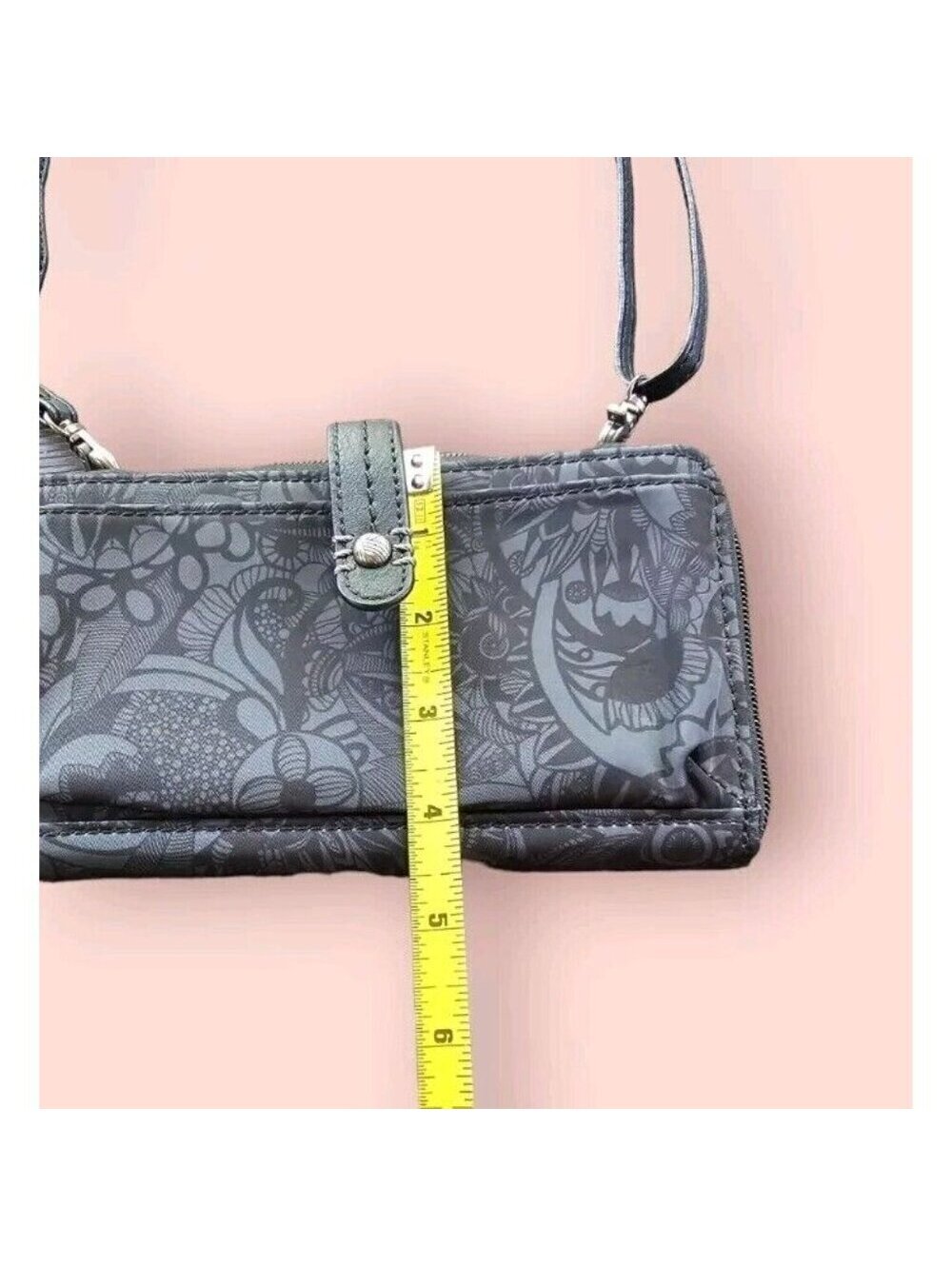 The Sak Sakroots Large Smartphone Crossbody Black-Tonal Spirit Desert PURSE - Picture 14 of 15